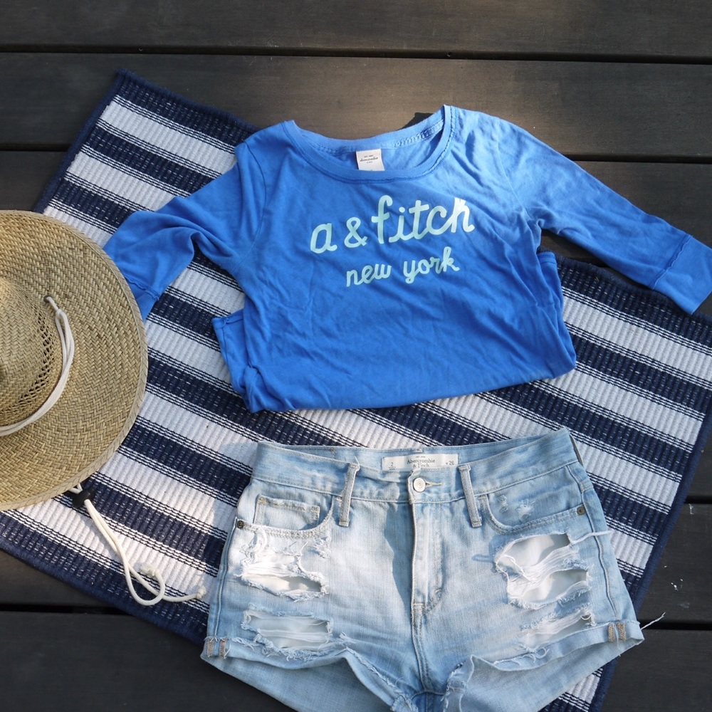 Soft blue Abercrombie & Fitch top